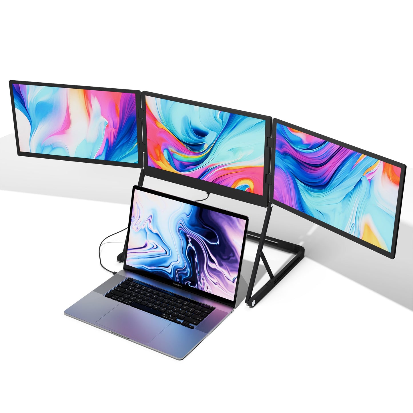 Pandoria™ Horizon: Portable Triple-Screen Monitor (15.5" Full HD)